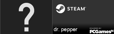dr. pepper Steam Signature