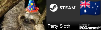 Party Sloth Steam Signature