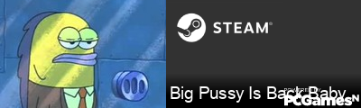 Big Pussy Is Back Baby Steam Signature