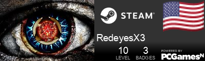 RedeyesX3 Steam Signature