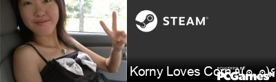Korny Loves Corn ٩(๏_๏)۶ Steam Signature