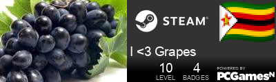 I <3 Grapes Steam Signature