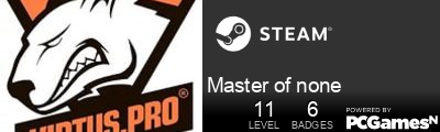 Master of none Steam Signature
