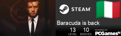 Baracuda is back Steam Signature