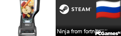 Ninja from fortnite Steam Signature