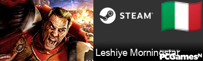 Leshiye Morningstar Steam Signature