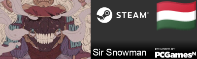 Sir Snowman Steam Signature