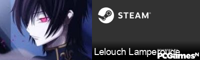 Lelouch Lamperouge Steam Signature