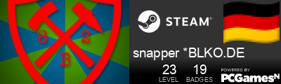 snapper *BLKO.DE Steam Signature