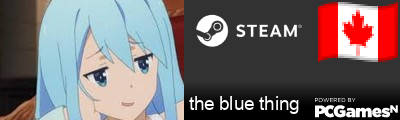 the blue thing Steam Signature