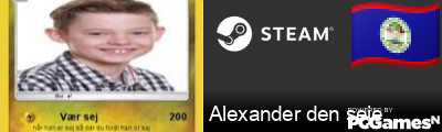 Alexander den seje Steam Signature