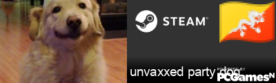 unvaxxed party dog Steam Signature