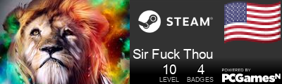 Sir Fuck Thou Steam Signature