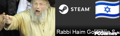 Rabbi Haim Goldstein Shekkelblat Steam Signature