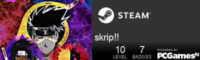 skrip!! Steam Signature