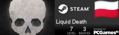 Liquid Death Steam Signature