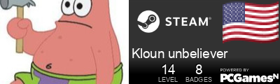 Kloun unbeliever Steam Signature