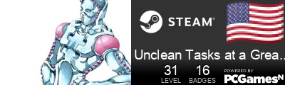 Unclean Tasks at a Great Bargain Steam Signature