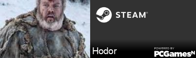 Hodor Steam Signature