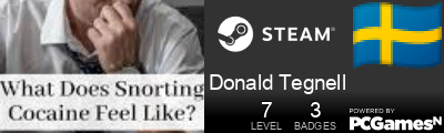 Donald Tegnell Steam Signature