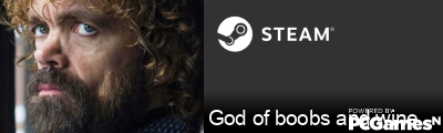 God of boobs and wine Steam Signature