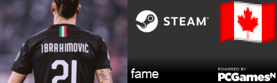 fame Steam Signature