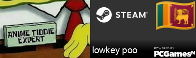 lowkey poo Steam Signature