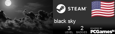 black sky Steam Signature