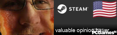 valuable opinion haver Steam Signature