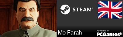 Mo Farah Steam Signature