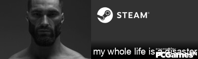 my whole life is a disaster Steam Signature