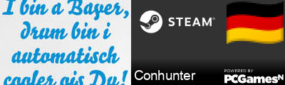 Conhunter Steam Signature