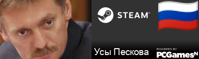 Усы Пескова Steam Signature