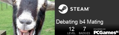 Debating b4 Mating Steam Signature
