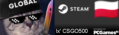 lx' CSGO500 Steam Signature