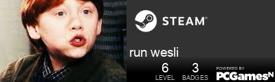 run wesli Steam Signature