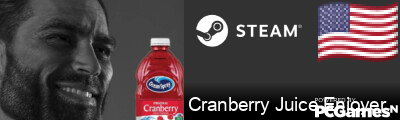 Cranberry Juice Enjoyer Steam Signature