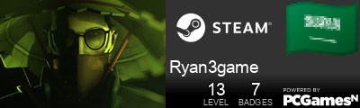 Ryan3game Steam Signature