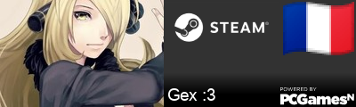 Gex :3 Steam Signature