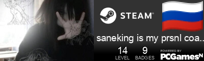 saneking is my prsnl coach Steam Signature
