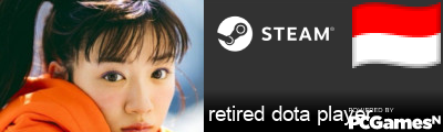 retired dota player Steam Signature
