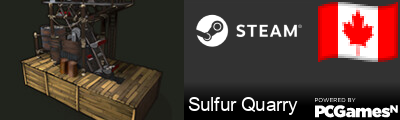 Sulfur Quarry Steam Signature