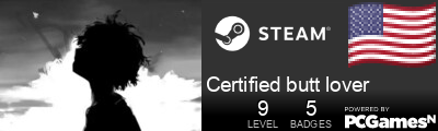 Certified butt lover Steam Signature