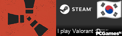 I play Valorant :D Steam Signature
