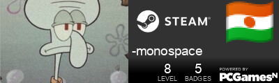 -monospace Steam Signature