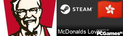 McDonalds Lover Steam Signature