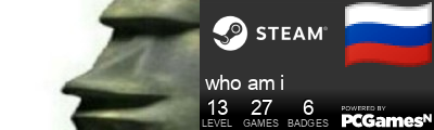 who am i Steam Signature
