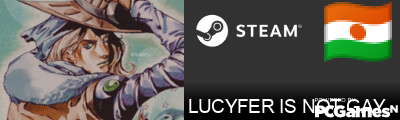 LUCYFER IS NOT GAY Steam Signature