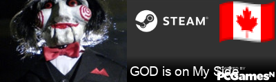 GOD is on My Side Steam Signature