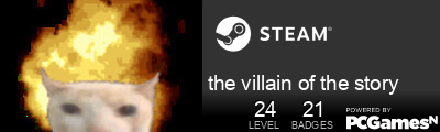 the villain of the story Steam Signature